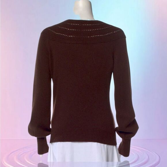 Gucci Dark Brown Sweater with Tassel Accents - Picture 4 of 4